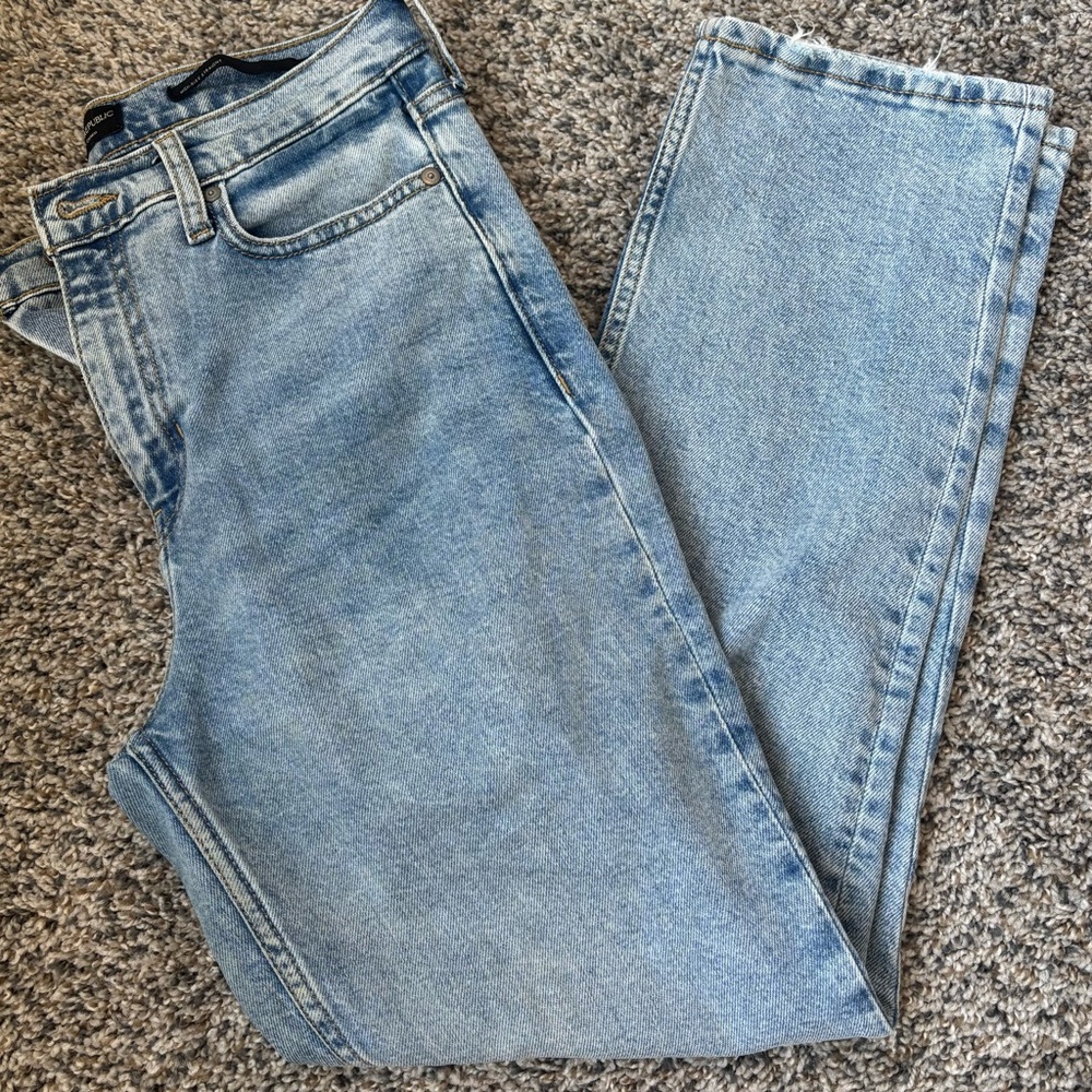 Banana Republic High Rise Light Blue Denim Jeans